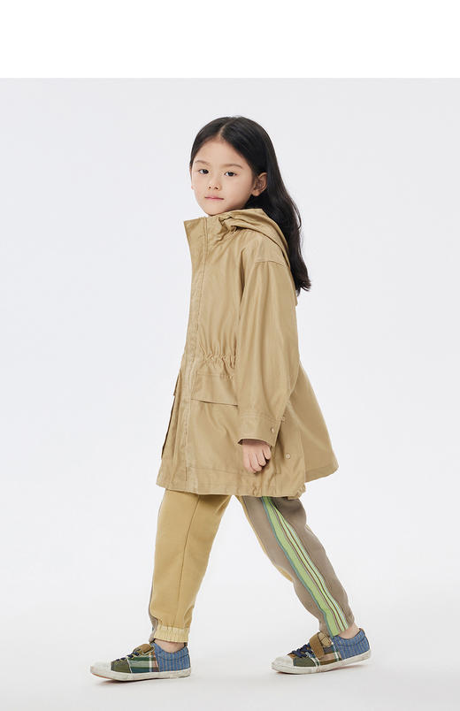 JNBY   23年春款  宽松连帽短款风衣  1N1914020 商品图5