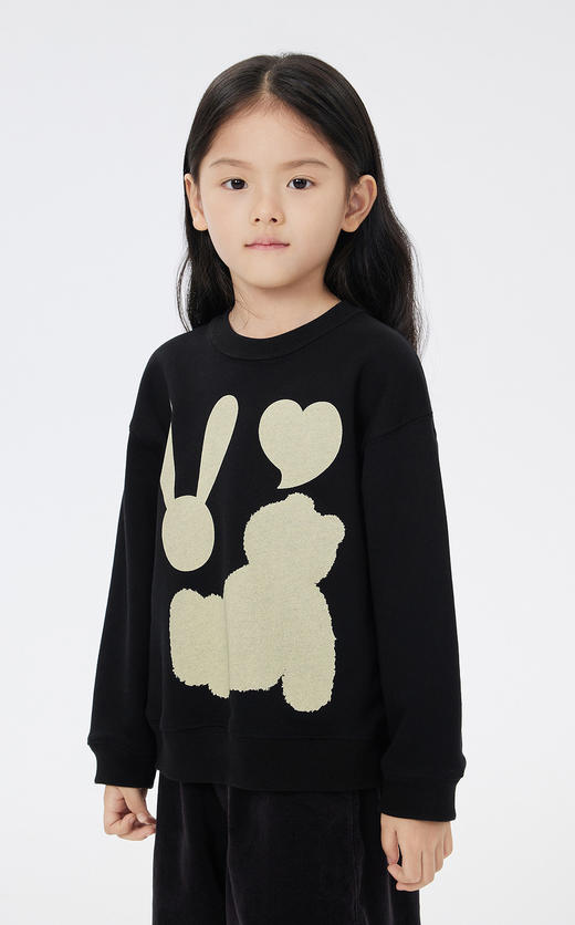 JNBY  23年春款  动物剪影图案套头卫衣  1N1413750 商品图2