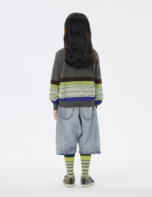 JNBY  23年春款  套头精梳棉长袖毛衫  1N1312100 商品图5