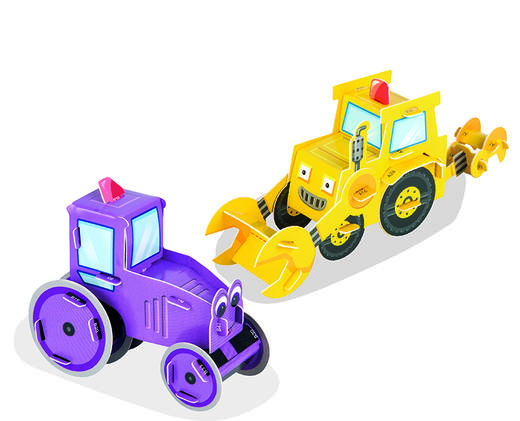 《能变出汽车的故事书系列·最棒的工程车队》适读年龄3-6岁，嘀嘀嘀，嘟嘟嘟，情况层出不穷，带着压路机鸭鸭和挖土机挖挖出发救援吧！ 商品图1