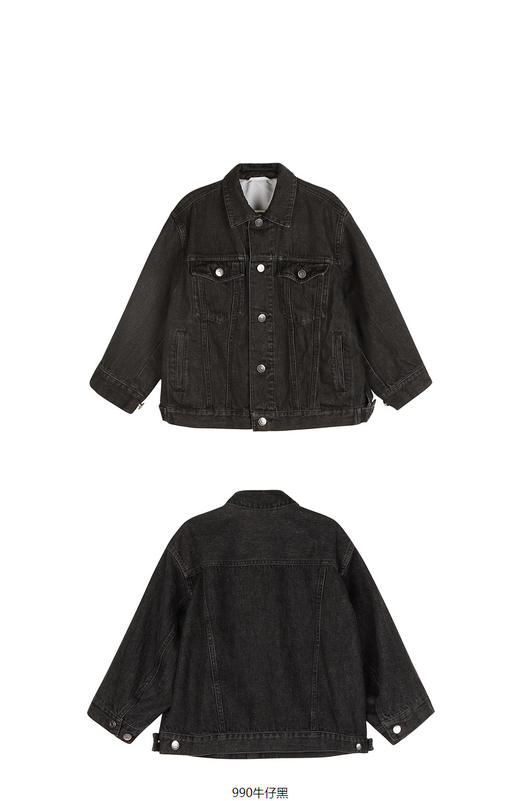 JNBY  23年春款  复古斜纹牛仔夹克  1N1613470 商品图9