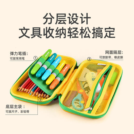 mideer弥鹿儿童文具盒宫西达也联名恐龙铅笔盒小学生幼儿园女男孩 商品图2
