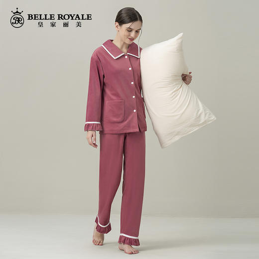 皇家丽美睡衣女士冬季澳洲绒加绒珊瑚绒家居服冬天JJT9795 商品图4