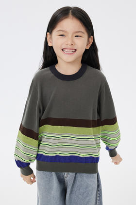 JNBY  23年春款  套头精梳棉长袖毛衫  1N1312100