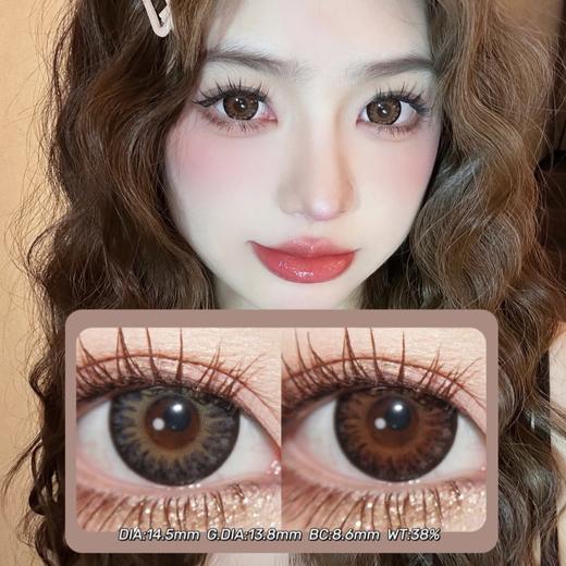 LEENSCOLOR年抛·山茶花&墨玫瑰·14.5mm(着色13.8mm) 0-1000度(有525/575) 韩产进口·(建议佩戴6个月左右更换) 商品图0