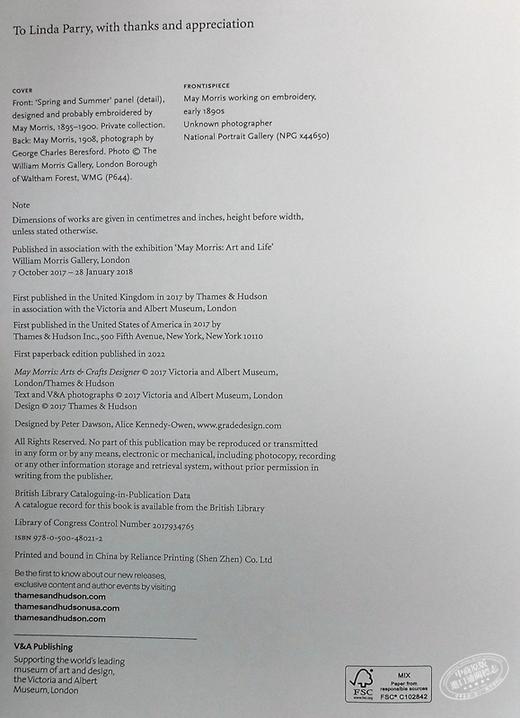 【中商原版】May Morris: Arts & Crafts Designer 进口艺术 梅莫里斯：艺术与工艺设计师 T&H 商品图8