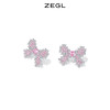 ZEGL设计师幻蝶心语系列蝴蝶结耳环女小众设计感高级耳钉秋冬耳饰 商品缩略图0
