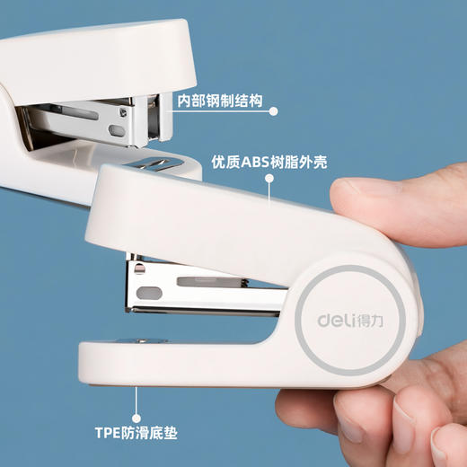 得力TA201迷你订书机(混色)(1台订书机+1盒钉/套) 商品图4