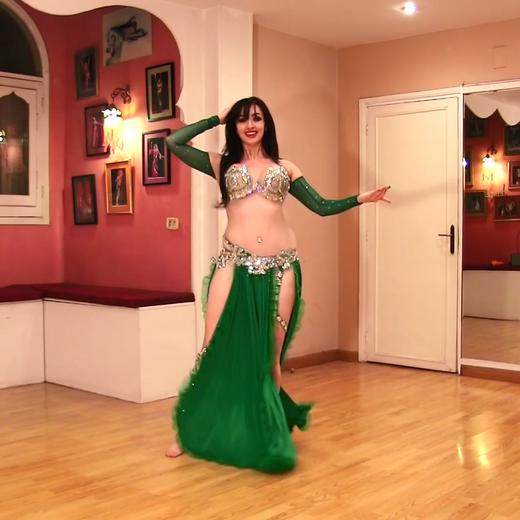 【免费试看】Shahrzad-鼓舞（绿色裙子） 商品图0