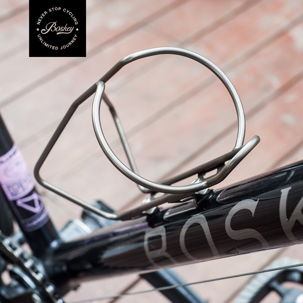 BOSKEY不死骑定制 水壶架 复古 304 不锈钢 自行车 旅行车