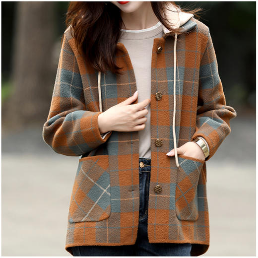 裁缝学苑AQ147 连帽中长款外套纸样女装口袋上衣新款衣服样板裁剪 商品图1