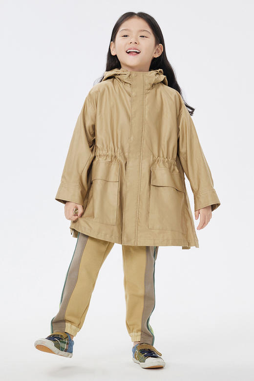 JNBY   23年春款  宽松连帽短款风衣  1N1914020 商品图0