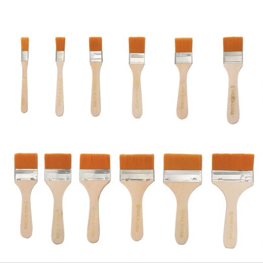 尼龙板刷水粉丙烯画笔刷油画板刷子油漆刷1-12号软毛尼龙毛刷子不掉毛清洁除尘小毛刷子烧烤刷子1把 商品图6