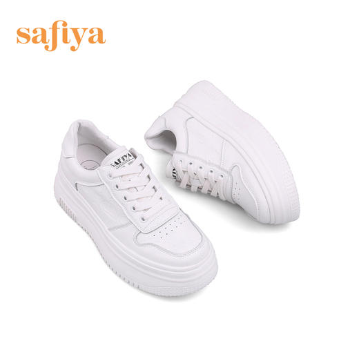 Safiya/索菲娅 2023年春季新款厚底增高透气网面休闲板鞋 SF31112036 商品图9