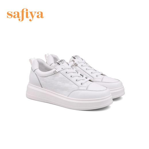 Safiya/索菲娅 舒适一脚蹬2023年春季新款厚底内增高百搭休闲板鞋 SF31112051 商品图10