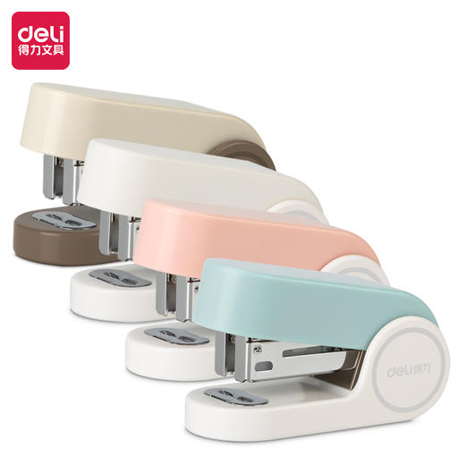 得力TA201迷你订书机(混色)(1台订书机+1盒钉/套) 商品图0