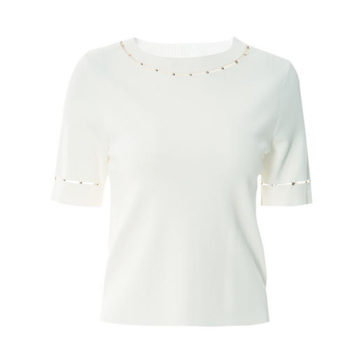 EITIE爱特爱春季新款时尚个性镂空显瘦针织衫6901612 商品图6