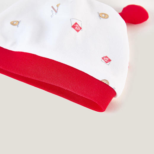 英氏福运圆帽新生儿胎帽新年帽2023春季新品YLSJJ0P004A 商品图4