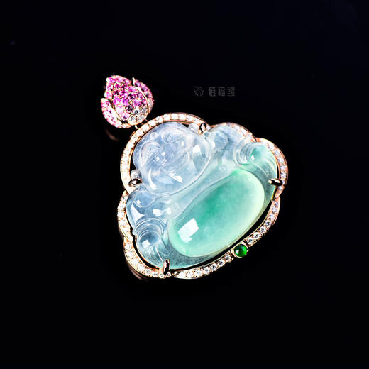 【开怀是福】飘绿荷花苞佛公坠   GZ12209076 商品图2