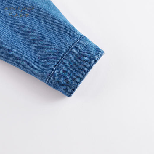 马克珍妮春装新款 男童口袋印花全棉牛仔外套230218 商品图5