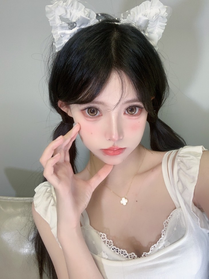 FLOWERCOLOR美瞳 年抛隐形眼镜 伏加特棕14.5mm 1副/2片-VVCON美瞳网11