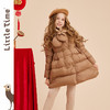 littletime女童羽绒服冬季中长款加厚白鸭绒2022新款洋气儿童棉服 商品缩略图0