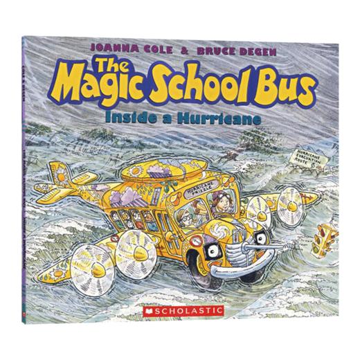 英文原版 神奇校车 穿越飓风 The Magic School Bus Inside a Hurricane 魔法校车校巴 Joanna Cole 进口原版英语书籍 商品图0