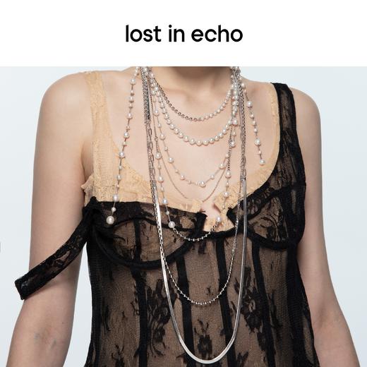 lost in echo 原创设计师品牌 情人节限定 珍珠多层瀑布链式项链 商品图2