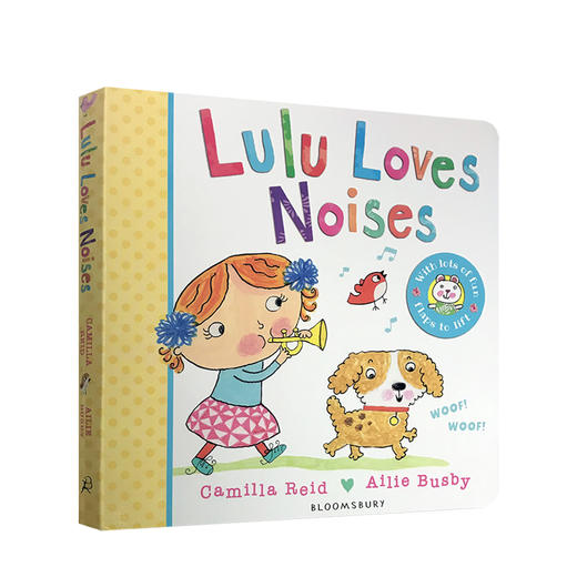 英文原版 露露爱声音 Lulu Loves Noises Lulu系列 幼儿宝宝 英语启蒙 撕不烂 纸板书 翻翻书 商品图0