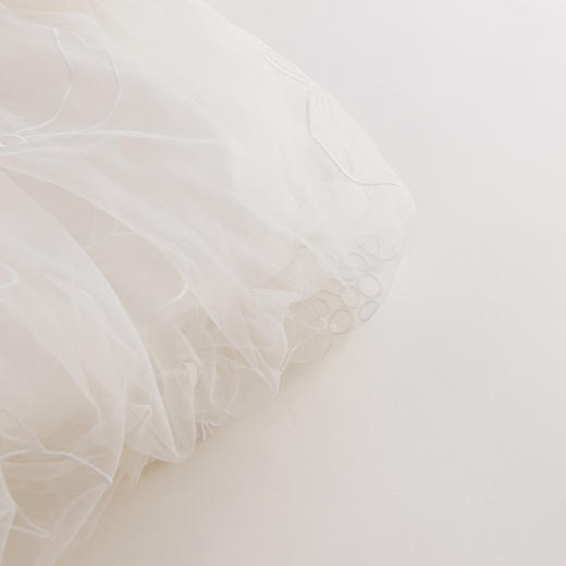 【马克珍妮 芦芙】春装新款 网纱刺绣宽松花苞型小衫230261 商品图6