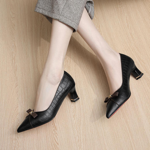 柔软舒适，真皮尖头百搭小皮鞋GLS518 商品图2