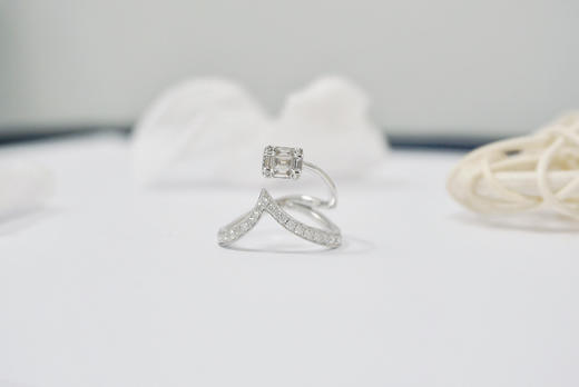 「清冽」钻石白金戒指 商品图0