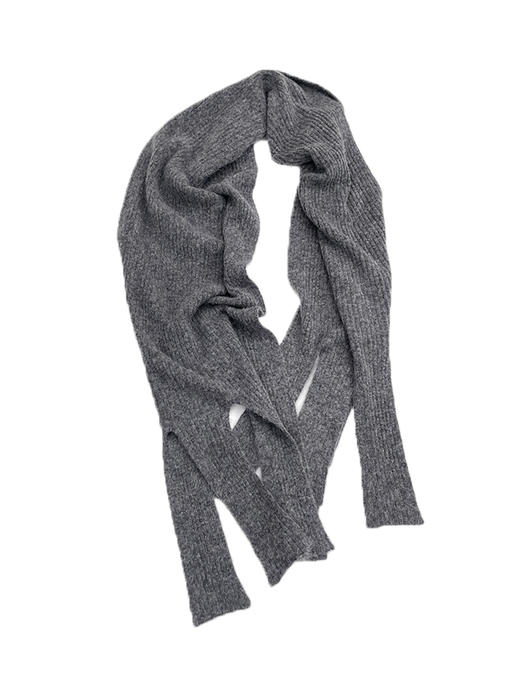 322工房毛绒造型单品羊驼毛开叉针织围巾2022冬款加长保暖大披肩 商品图4