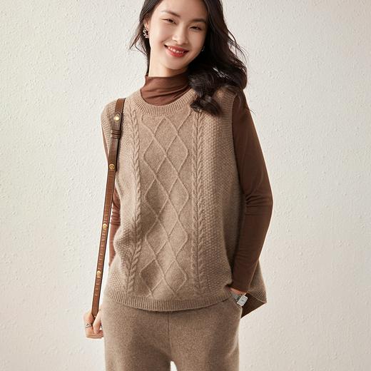 软糯亲肤羊毛衬衣开衫 阔腿裤文艺马甲羊绒帽 商品图10