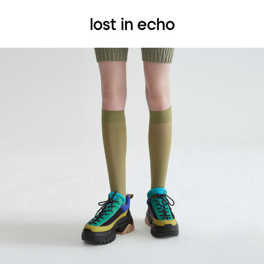 【下架】lost in echo 设计师原创  趣味鞋舌拼接鱼骨大底休闲鞋女 商品图3