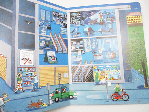 英文原版 All Around Bustletown Nighttime 布斯敦镇的四周 夜间 英文版 Rotraut Susanne Berner 进口英语原版书籍 商品图2