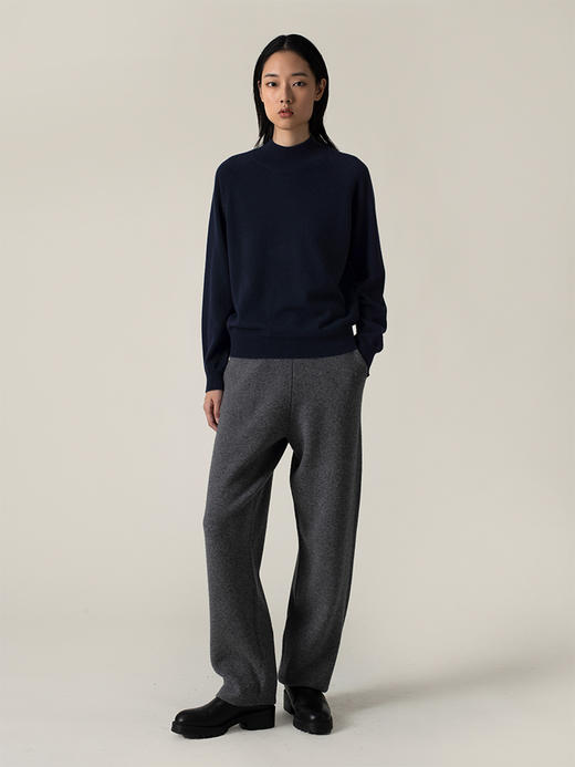 322工房羊绒新触觉纯羊绒半高领套头衫2022秋冬款加厚针织衫A959 商品图3