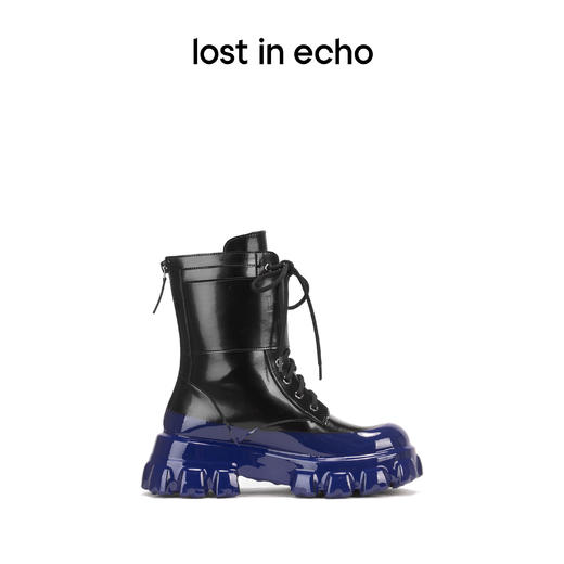 lost in echo 原创设计师品牌  泡胶彩色底超轻厚底马丁靴皮靴 商品图1