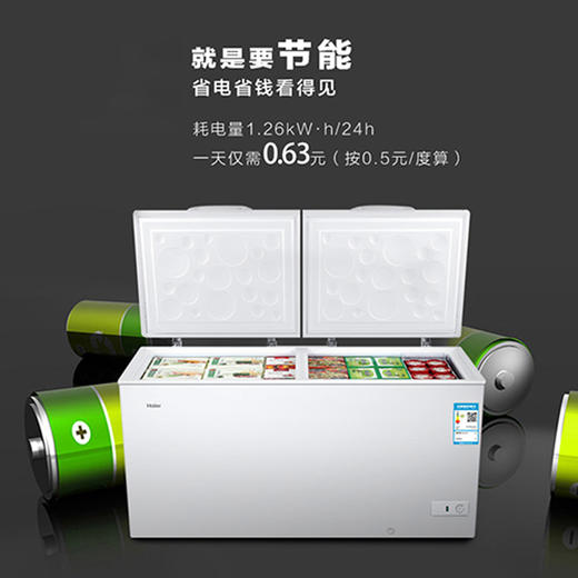 【海尔BC BD-518HD】海尔（Haier）518升卧式商用大冷冻冰柜 冷藏柜冷冻柜冰柜大冷柜 商品图4