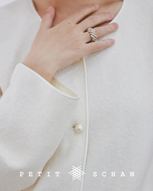 PETIT SCHAN小闪 JEW#008 romantic ring 浪漫之环  925纯银重工高克重法式扭花戒指 商品图12