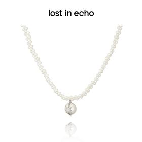lost in echo x 摘星阁系列 设计师品牌  蝴蝶结编珠行星坠饰choker