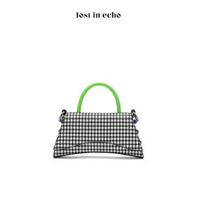 lost in echo 设计师 小号巴雷特奶嘴钉装饰挎包千鸟格