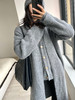 322工房极简造型羊驼毛针织大衣2022冬时髦加厚保暖廓形外套A990 商品缩略图1
