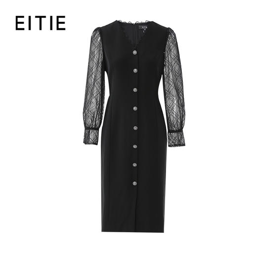 EITIE爱特爱春季新款袖口透视性感连衣裙7307034 商品图5