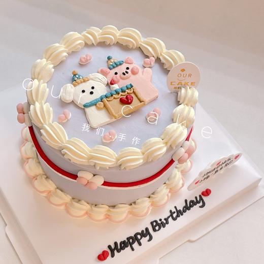 多款式~小猪小兔子/小狗小猪复古蛋糕-低糖处理无添加 商品图3