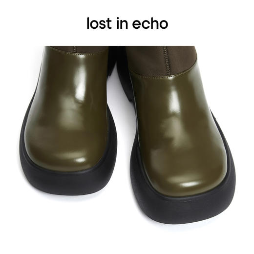 lost in echo 设计师女鞋 新款 泡胶鞋套超轻厚底切尔西靴马丁靴 商品图3