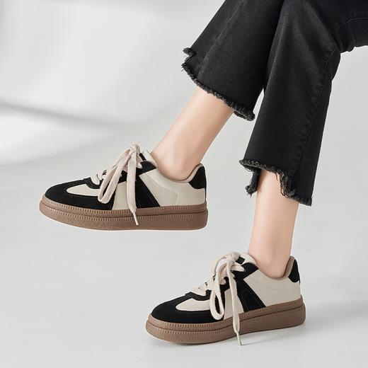 ZHR德训鞋女2023新款春季季百搭爆款运动休闲鞋厚底华夫女鞋 商品图3