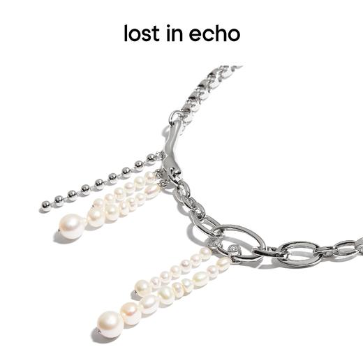 lost in echo  原创设计师天然珍珠流苏异型手工链拼接项链 商品图2