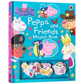 磁铁书 小猪佩奇和她的朋友们 英文原版绘本 Peppa Pig and Friends Magnet Book 粉红猪小妹 幼儿英语启蒙纸板亲子互动游戏书籍