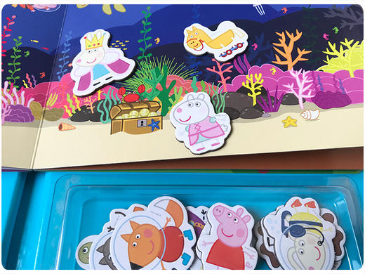 磁铁书 小猪佩奇和她的朋友们 英文原版绘本 Peppa Pig and Friends Magnet Book 粉红猪小妹 幼儿英语启蒙纸板亲子互动游戏书籍 商品图1